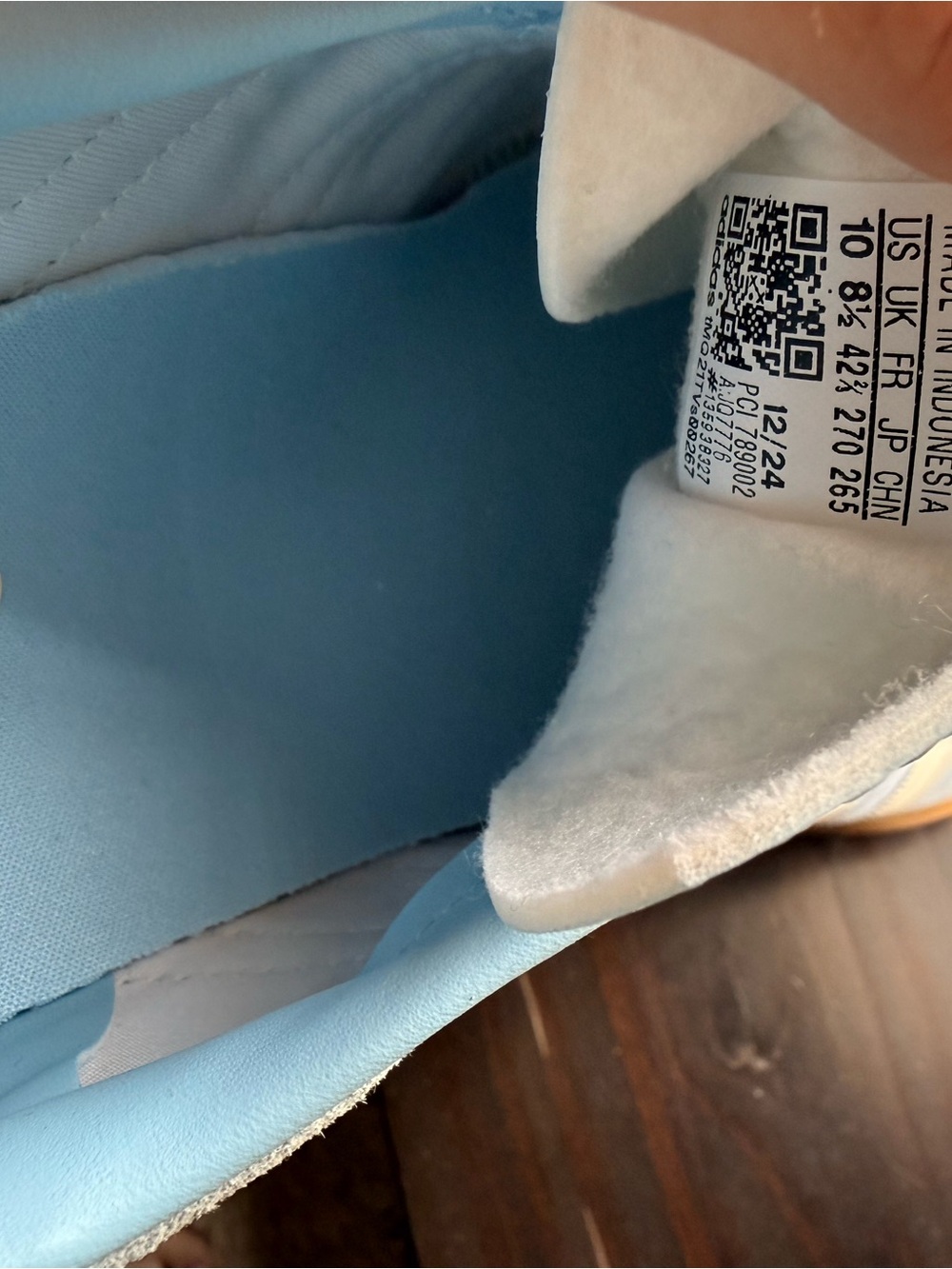 Adidas Light Blue Gazelle Bold Clear Sky NWT - Picture 5 of 5